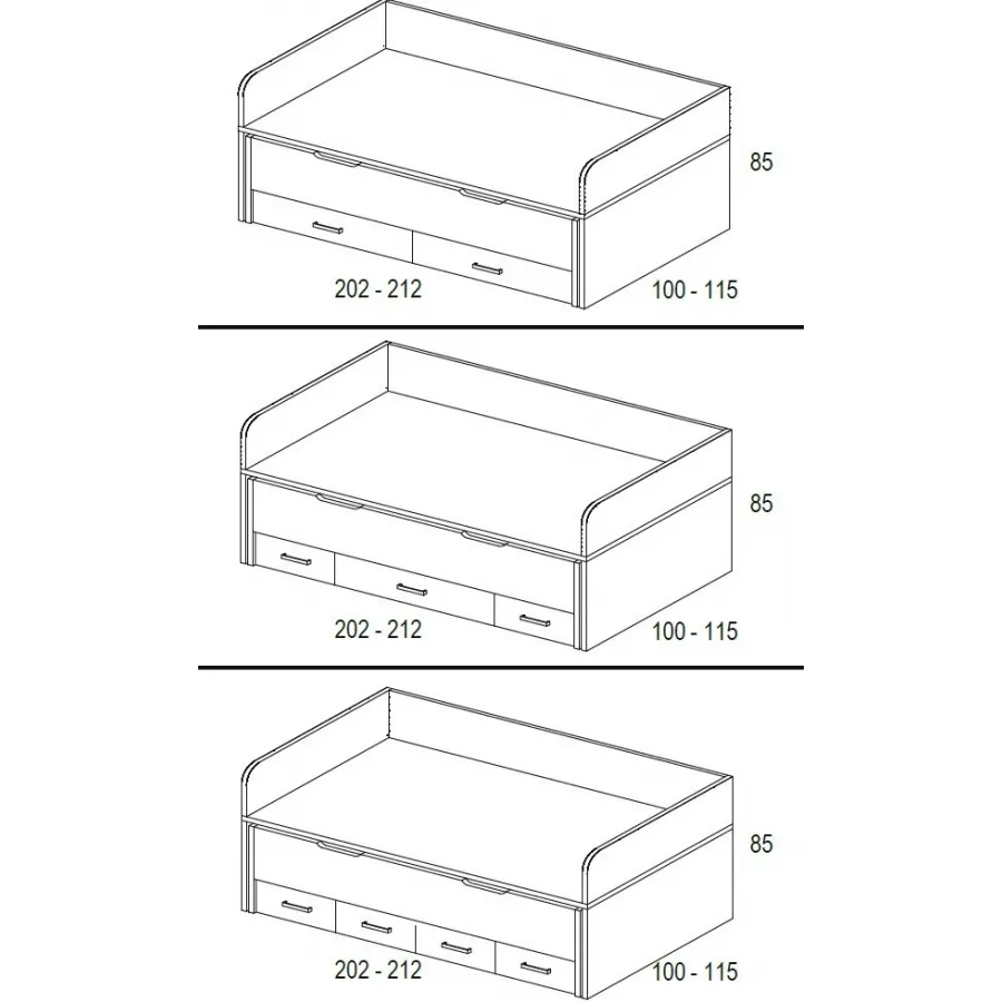 Compacto Whynot B/30 frontal abatible gavetas