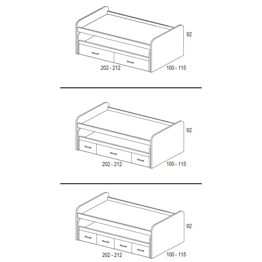 Compacto Whynot B/20 contenedores de cierre amortiguado