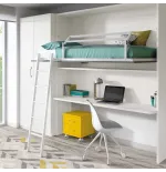 Cama abatible 90X190 con escritorio grandes dimensiones