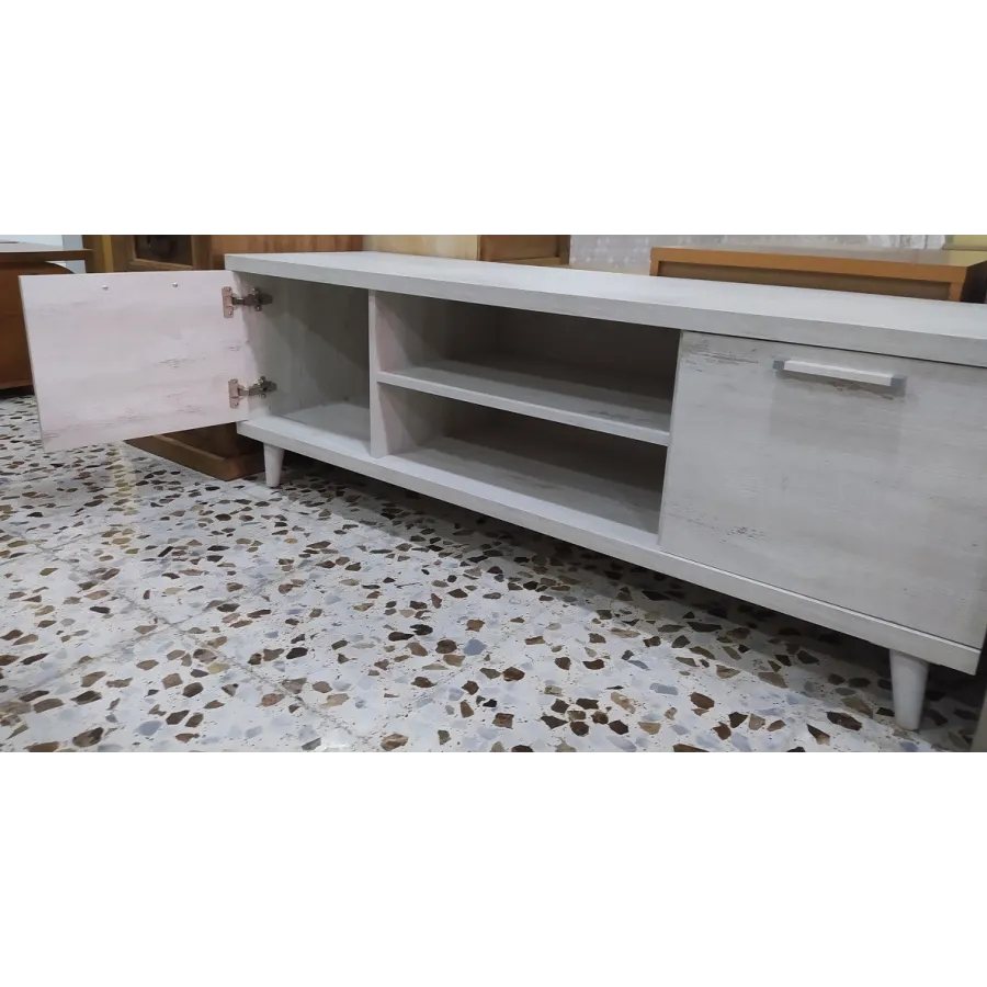 TV 140 cm. blanco rústico LIQUIDACION