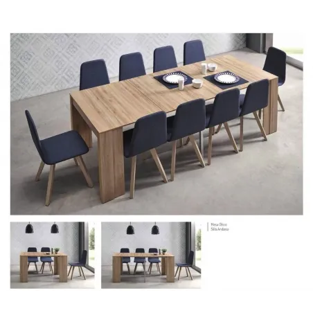 Mesa consola modelo Lumier Madera de Pemi cuatro extensibles