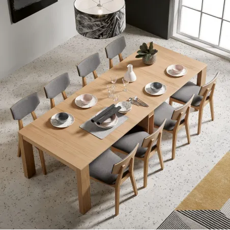 Mesa consola modelo Lumier Madera de Pemi cuatro extensibles