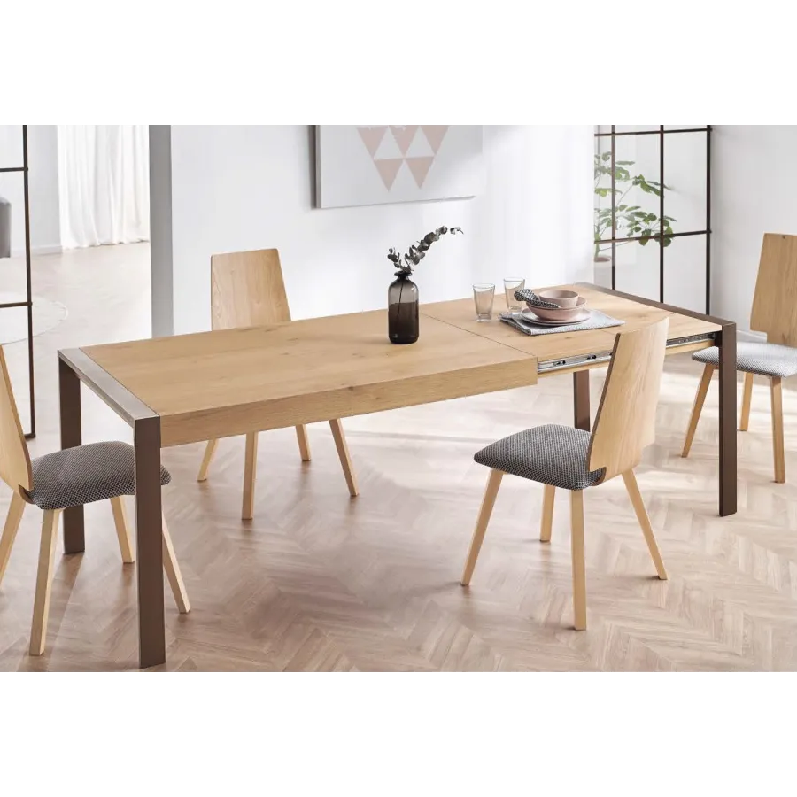 Mesa Tema Melamina con 2 extensibles