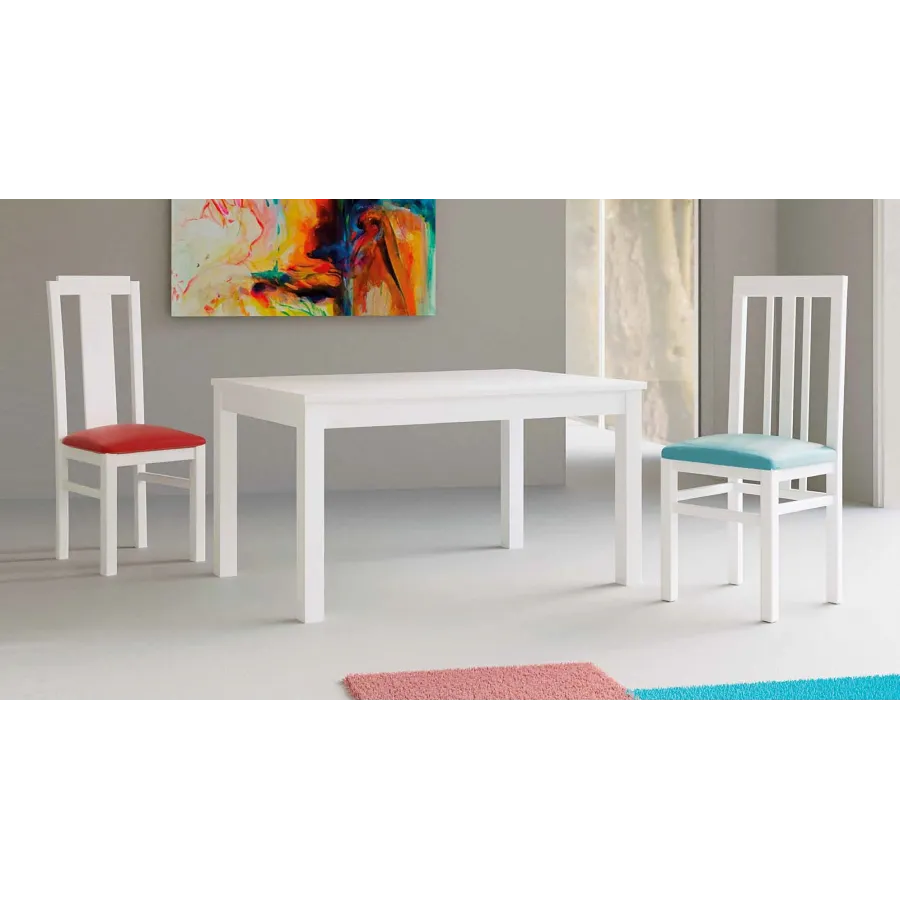 MESA COMEDOR EXTENSIBLE DESLIZANTE LIBRO ECONÓMICA EN MADERA