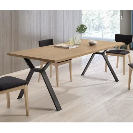 Mesa Elsa Melamina con 2 extensibles