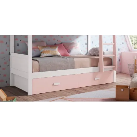 Juego cajones litera madera en Mueblesguadalhorce.es