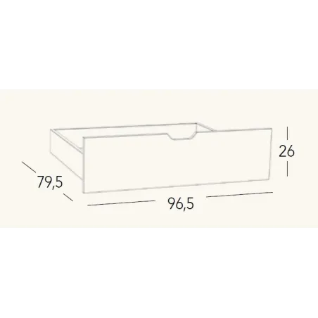 Juego cajones litera madera en Mueblesguadalhorce.es