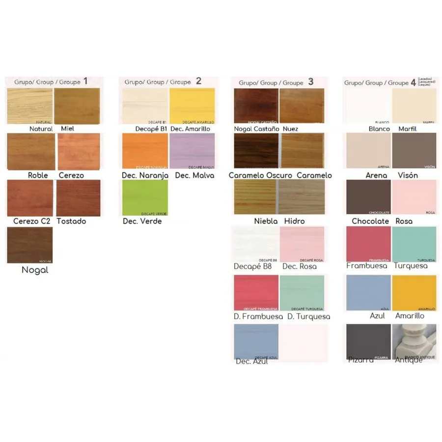 Juego cajones litera madera en Mueblesguadalhorce.es