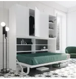 Abatible horizontal doble con escritorio y armario en MuebleDescanso El Viso Málaga