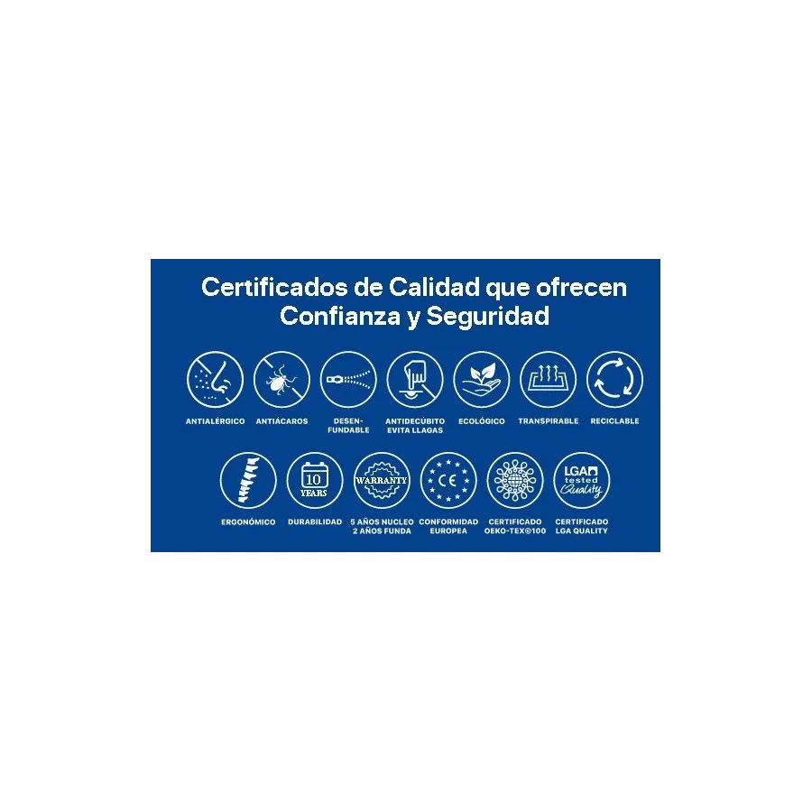 Colchón Plus Salute Visco Bayscent h25