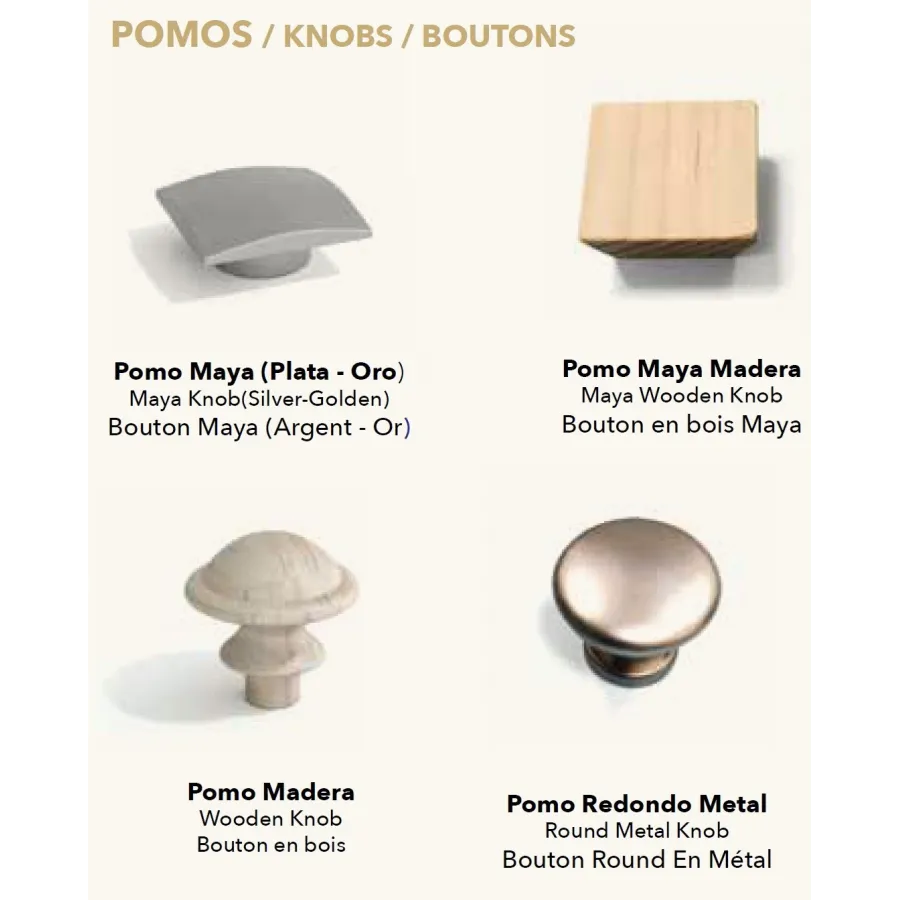 Armario Maya con altillo diseño clásico contemporáneo madera maciza