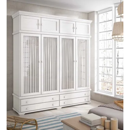 Armario Maya con visillos de diseño clásico contemporáneo