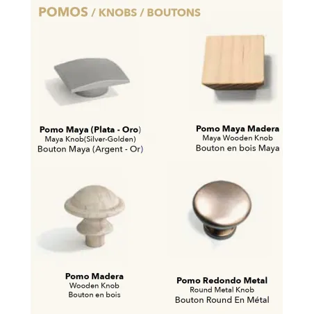 Armario Maya con visillos de diseño clásico contemporáneo