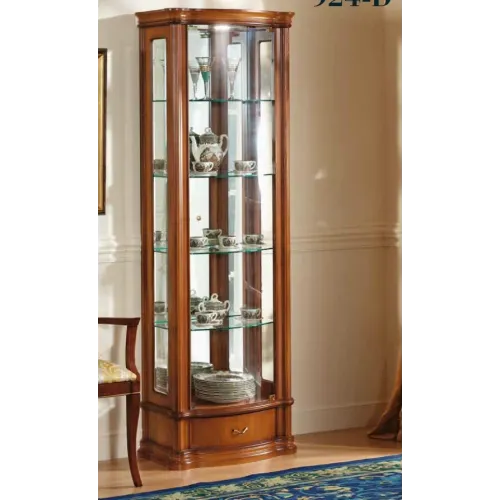 Vitrina Nestora un cajón madera cerezo ancho 64