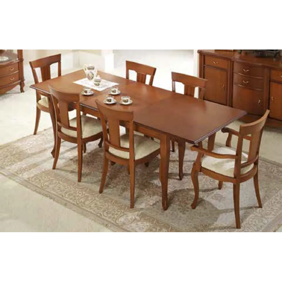 Silla con brazos neoclásica tapizada