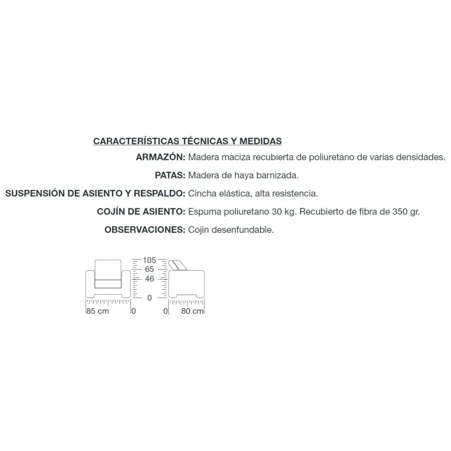Butaca Versalles Capitoné de Elkfo en muebledescanso.com