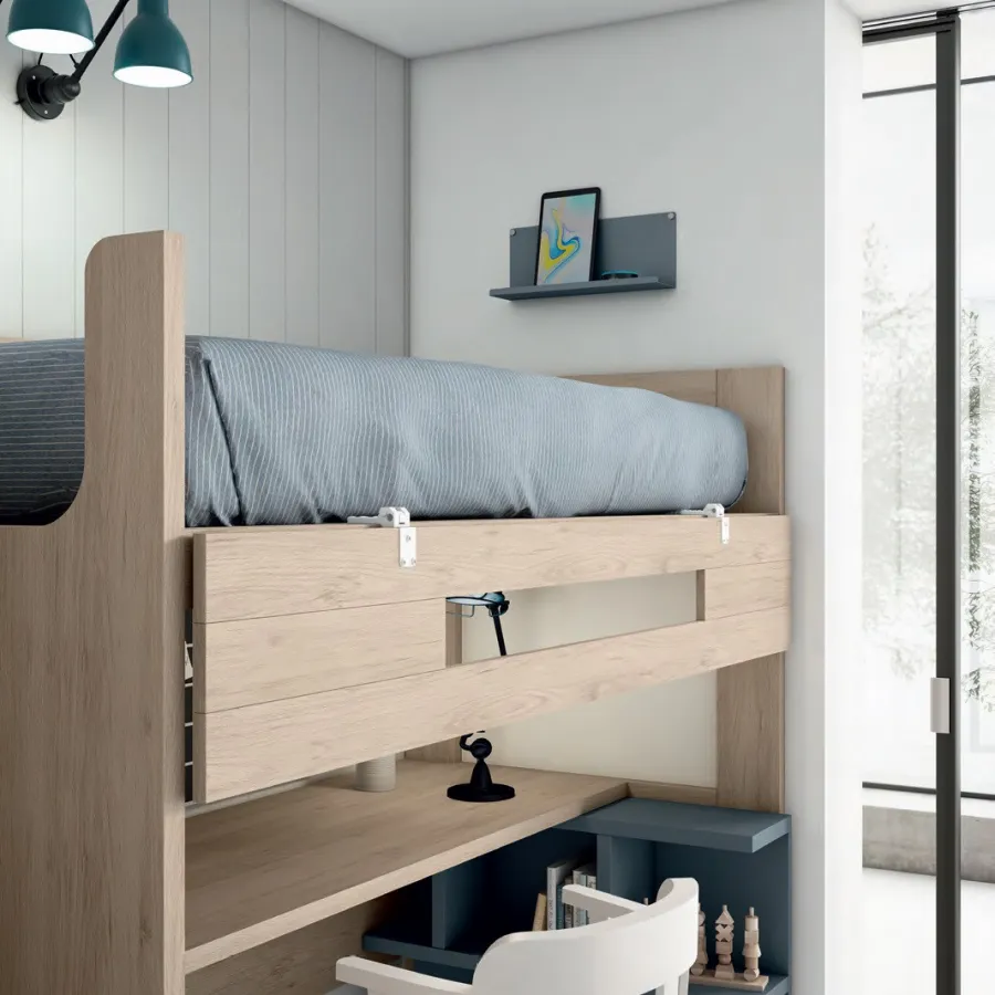 Litera con escritorio Beladur en Mueblesguadalhorce.es