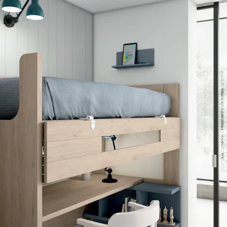 Litera con escritorio Beladur en Mueblesguadalhorce.es