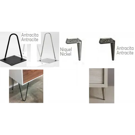 Canapé Koala Nice Gap 3D pata metálica