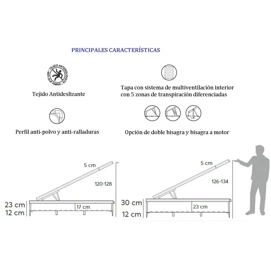 Canapé Koala Nice Gap 3D pata metálica