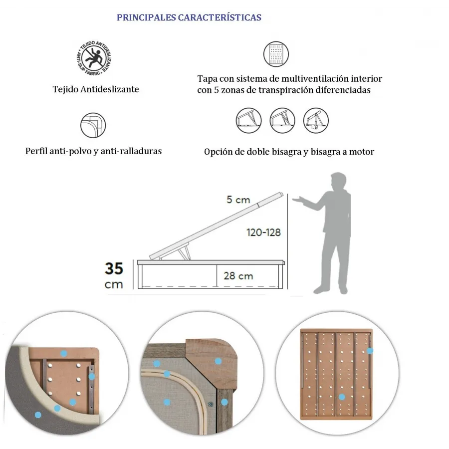 Canapé Twin Gap 3D grandes dimensiones