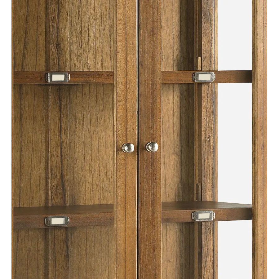 VITRINA FLASH 2 CAJONES 2+2 PUERTAS 2 ESTANTES en madera mindi