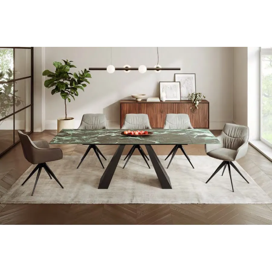 Mesa de comedor extensible keramik Eliot Cattelan en Mueblesguadalhorce.es