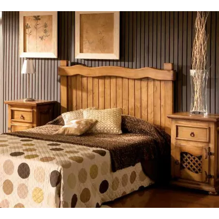 Cabecero matrimonio RUSTICO MADERA MACIZA