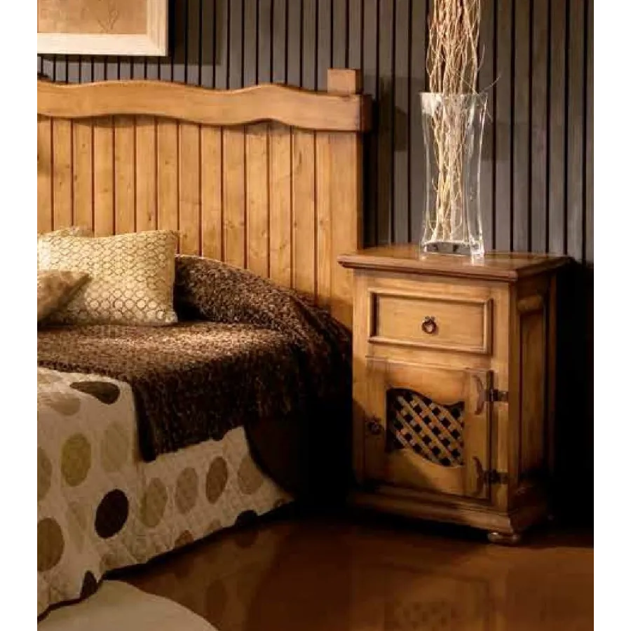 Dormitorio Mexicano 02 matrimonio MADERA MACIZA