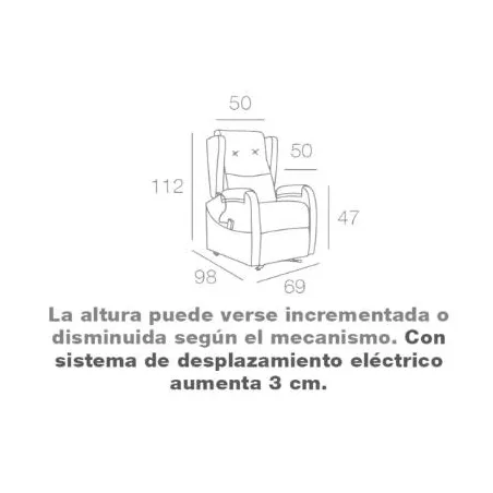 Sillon Boston carro en Muebledescanso.com