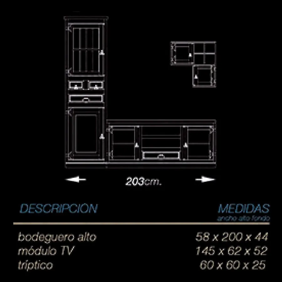 Salón Mexicano 203 cm.