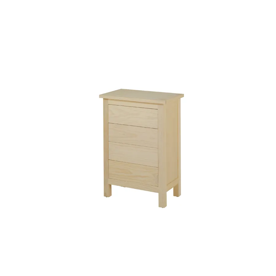 Mesita de noche madera un cajón con patas