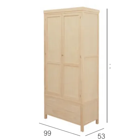 Cómoda madera 3 caj patas