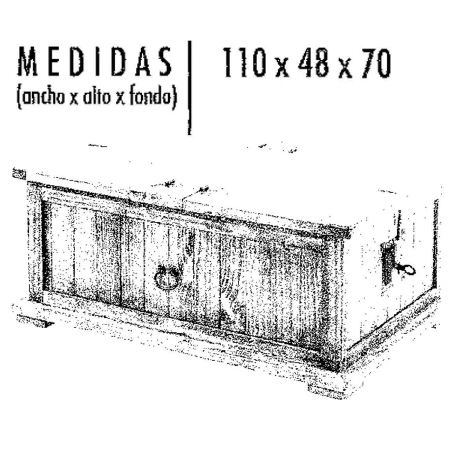 Mesa arcón Mexicano varias medidas