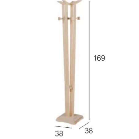 Perchero moderno madera 