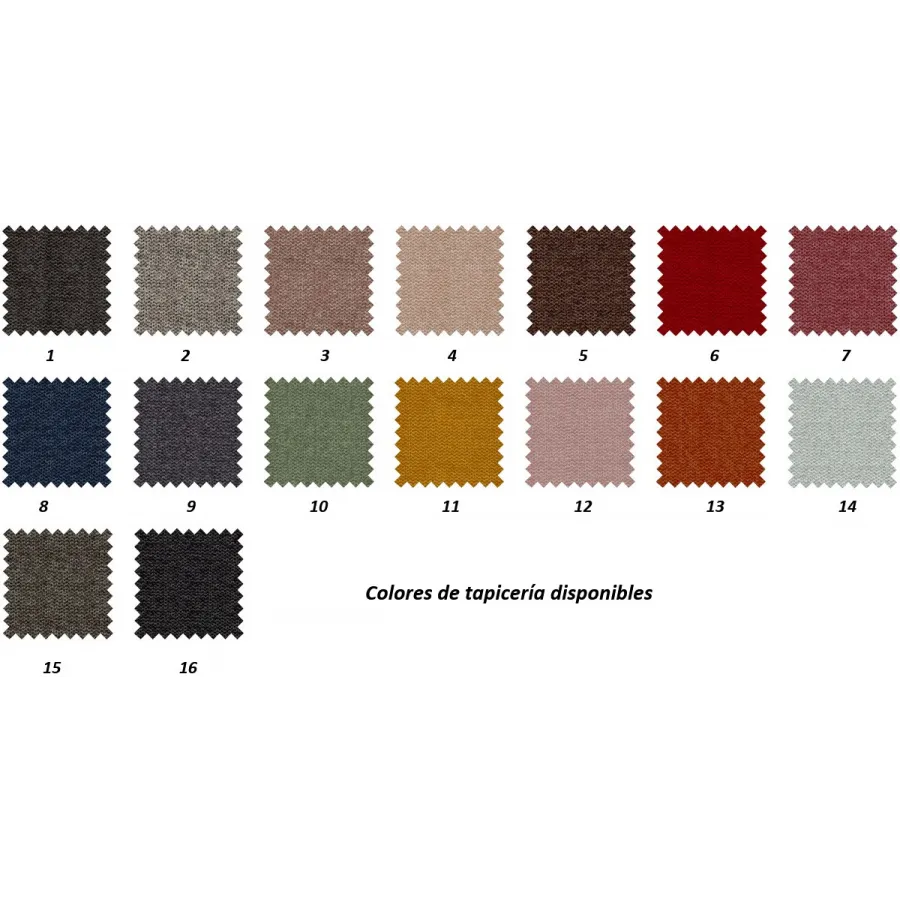 Cabecero pestaña tapizado EN MUEBLEDESCANSO.COM