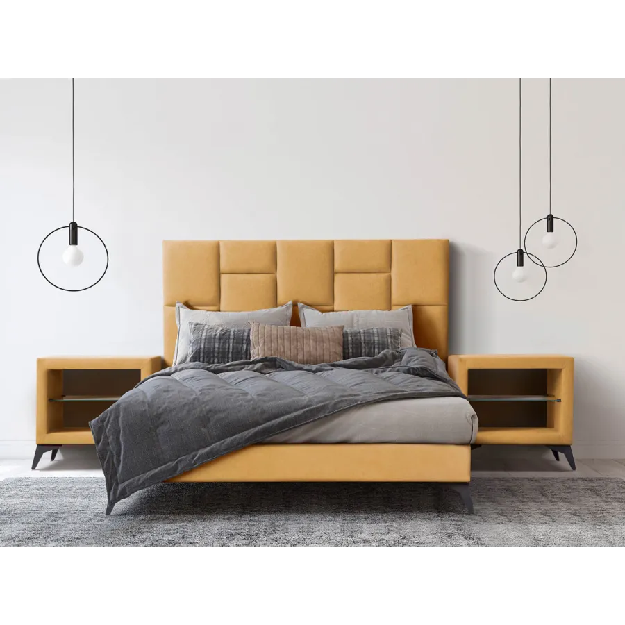 Base tapizada Londres canapé altura 15 pata metálica