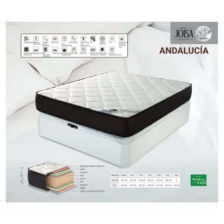 Colchón Andalucía en altura 25 diferentes Repos&Naturel