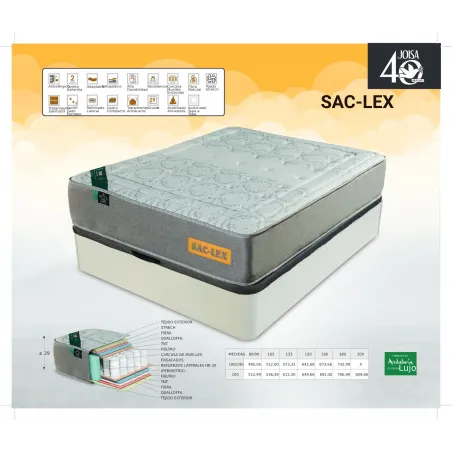 Colchón Sac-Lex de Joisa Repos&Naturel en Muebledescanso.com