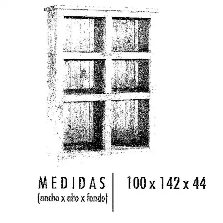 Estantería Mexicano cinco bazares