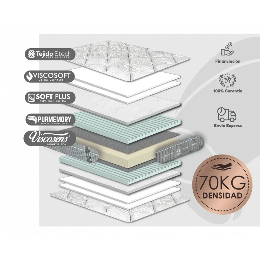 Memorylastic Carbono núcleo D70