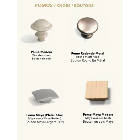 MUEBLE DE SALON EN MADERA MACIZA CON VITRINAS