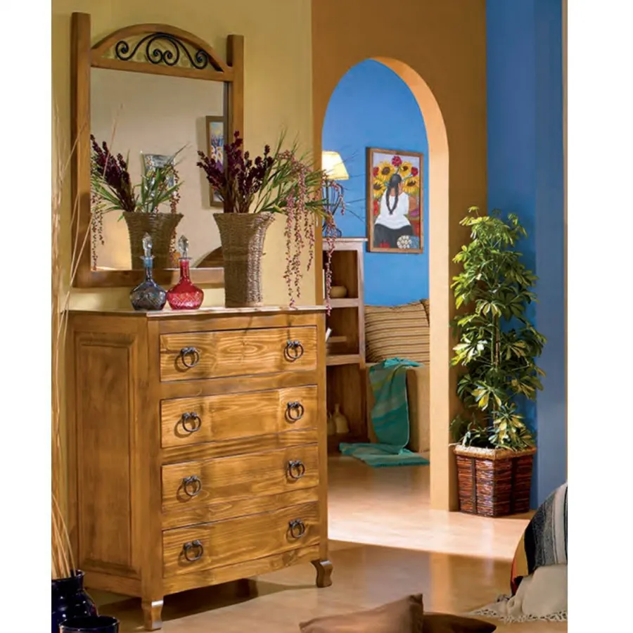 MUEBLES DE DORMITORIO ESTILO RUSTICO MEXICANO EN MÁLAGA