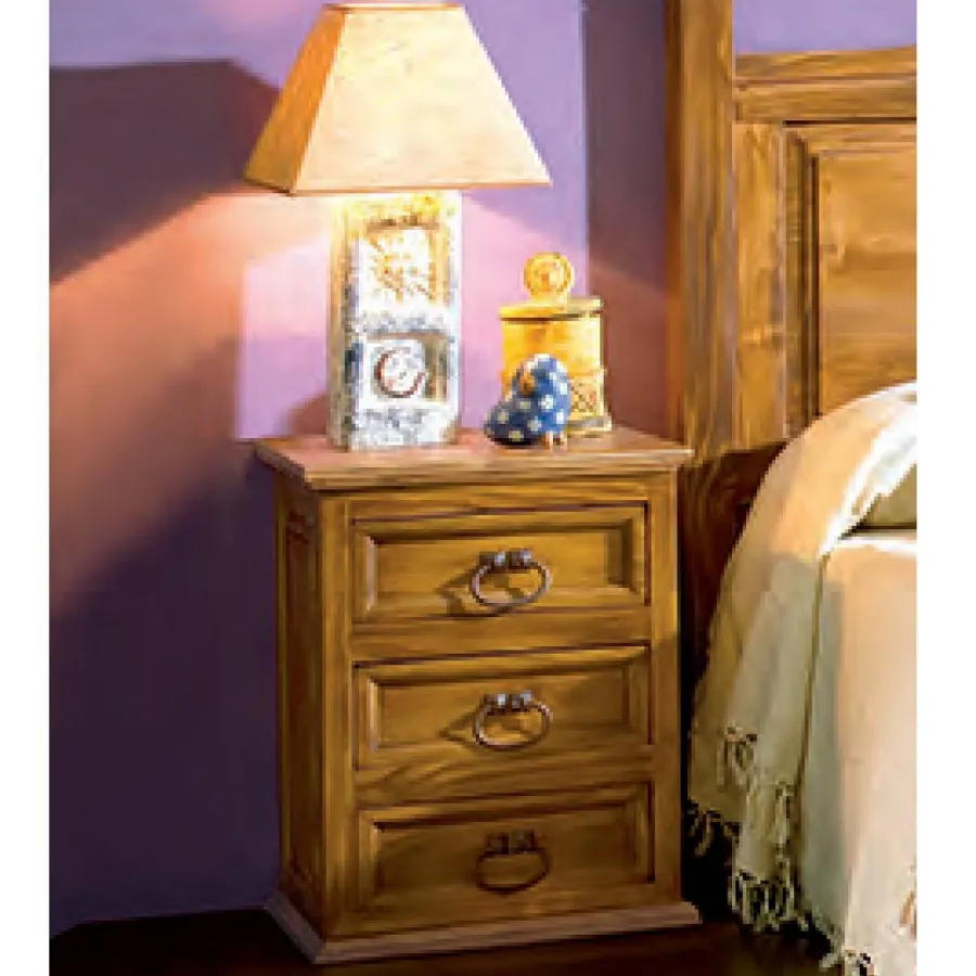 MUEBLES DE DORMITORIO ESTILO RUSTICO CON COMODA EN MUEBLEDESCANSO.COM