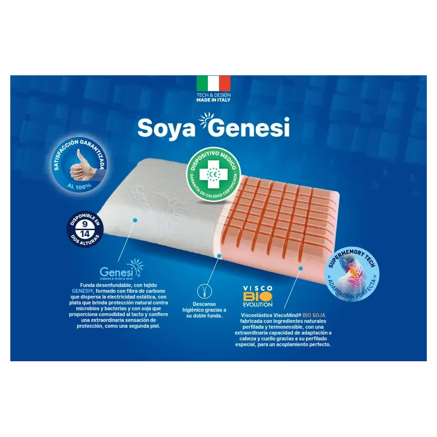 Almohada viscoelástica Soya Genesi de Plus Salute