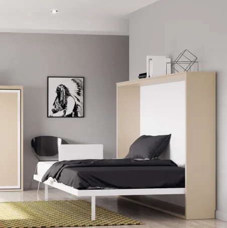 Cama abatible horizontal Sincronizada en Mueble Descanso El Viso