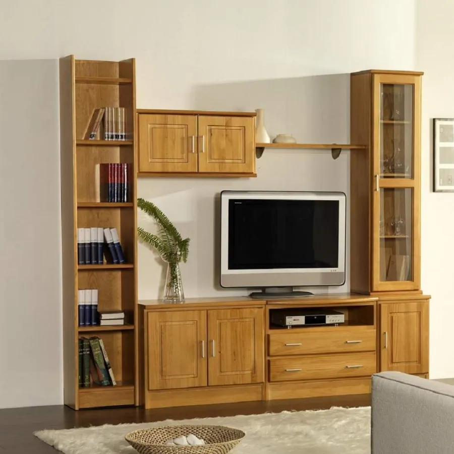 MUEBLE DE SALON ALBA EN MADERA 240 CM. MUEBLE DE SALON ALBA EN MADERA 240 CM.