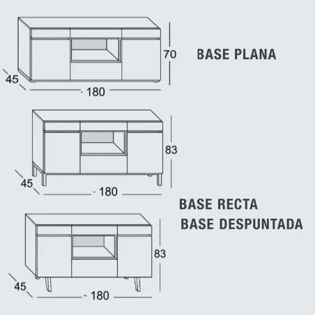 Aparador Zoe 150 cm. en MuebleDescanso.com
