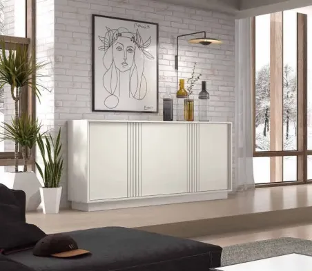 Aparador Líneas Aire 4p 212 cm.