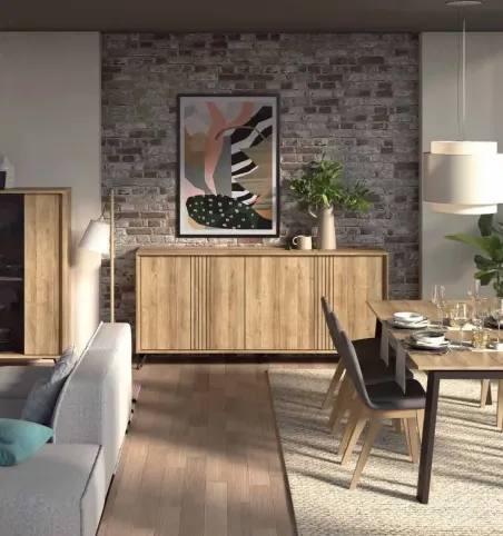 Aparador Líneas Aire 4p 212 cm.